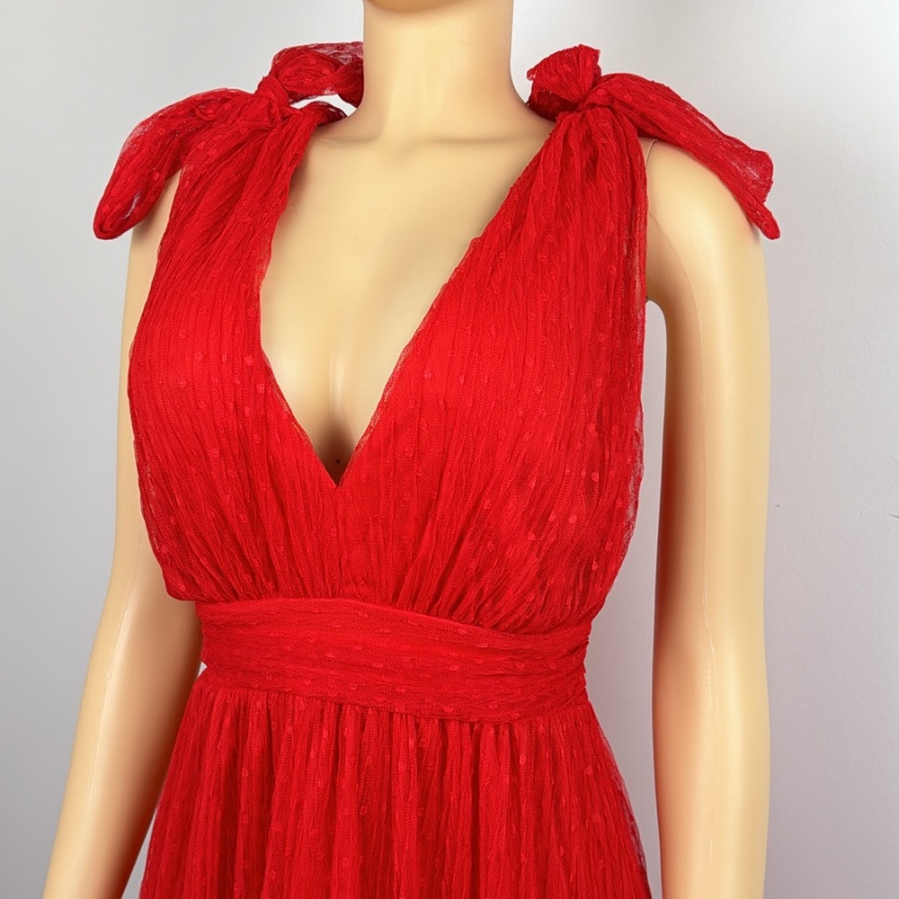 Vici Red High-Low Ruffle Maxi Dress - Picture 7 of 13